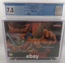 Souffle de feu (Super Nintendo, SNES 1994) Neuf CGC 7.5 B+ Pas WATA ni VGA