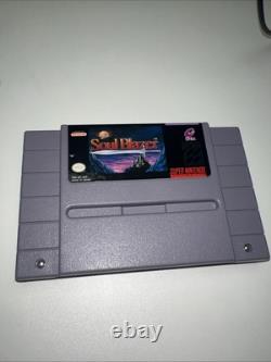Soul Blazer Jeu Vidéo Super Nintendo Cartouche SNES Seulement PROPRE MINT