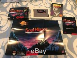 Soul Blazer (super Nintendo, Snes) Complet In Box Cib Snes Avec Affiche
