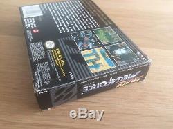 Space Force Mega Super Nintendo Snes Complète Cib Boxed Jeu Rare Megaforce