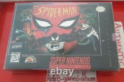 Spider-man La Série Animée Super Nintendo Authentic Snes Image Réelle No Game