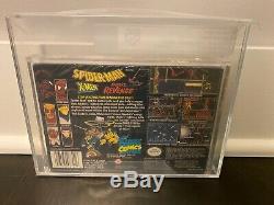 Spiderman Xmen Revanche Jeux Super Nintendo Snes Sealed Nib Vga Graded 85