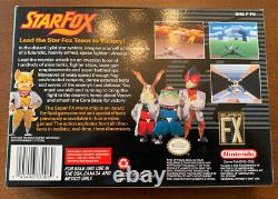 Starfox Snes Complete In Box Cib Super Nintendo Clean Testé Manuel Oem