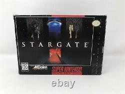 Stargate Super Nintendo Snes Complet Dans La Boîte Cib Avec Poster Rare