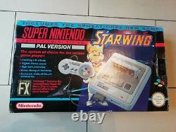 Starwing Snes Console Boxed Super Nintendo Entièrement Testé Gratuit P&p