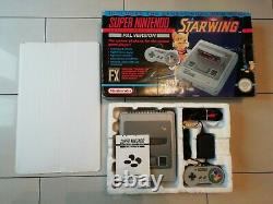Starwing Snes Console Boxed Super Nintendo Entièrement Testé Gratuit P&p