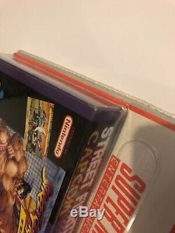 Street Fighter 2 Turbo Neuf Sous Blister Rigide Super Nintendo Scellé En Usine Snes