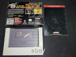 Street Fighter Alpha 2 Authentique Super Nintendo SNES en excellent état complet avec boîte