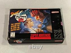 Street Fighter Alpha 2 Super Nintendo Snes Capcom Original Authentique Complet