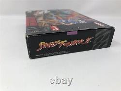 Street Fighter II 2 Super Nintendo Snes 100% Complet Dans La Boîte Cib Rare