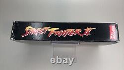 Street Fighter II (Super Nintendo SNES, 1992) Complet en boîte CIB avec carte d'enregistrement