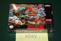 Street Fighter II (super Nintendo Snes) Nouveau V-seam Sealed 1er Run, Cas Fresh