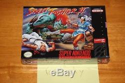 Street Fighter II (super Nintendo Snes) Nouvelle Menthe V-seam Scellée, Case Fresh