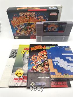 Super Adventure Island II 2 Super Nintendo, 1995 SNES CIB Complet Avec Affiche