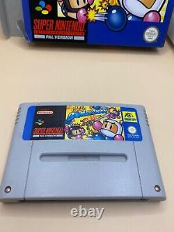 Super Bomberman Super Nintendo Snes Jeu Boxé Avec Manuels