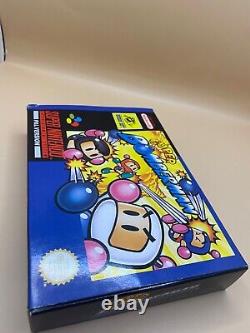 Super Bomberman Super Nintendo Snes Jeu Boxé Avec Manuels