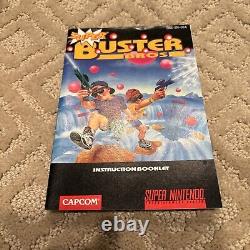 Super Buster Bros. Nintendo SNES CIB Complet en Boîte avec Manuel