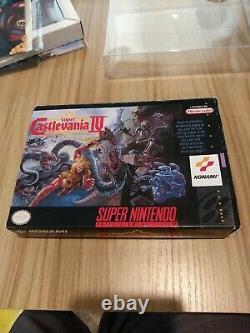 Super Castlevania IV 4 Super Nintendo Snes Cib Complet Dans Les Étuis De Protection