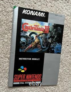 Super Castlevania IV SNES Super Nintendo + Protecteur
