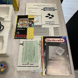 Super Console Nintendo Snes Boxed Pal Mario All Stars Ed. État Complet