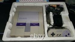 Super Console Système Nintendo Boîte Complète Snes Avec Groupe Zelda