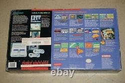 Super Console Système Nintendo Snes Complete En Boîte Avec Toutes Les Étoiles #209 Grand Forme