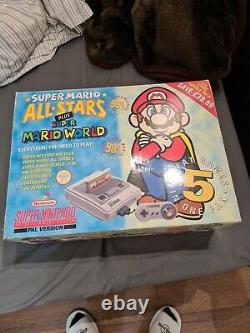 Super Mario All Stars Super Mario World Snes Super Nintendo Console Boxed