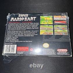 Super Mario Kart (SNES) Super Nintendo NES Étiquette Noire Complet dans la Boîte 1992 CIB
