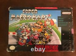 Super Mario Kart Snes Super Nintendo Authentic Complet En Boîte