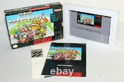 Super Mario Kart Snes Super Nintendo Complet En Boîte Cib! Bon État! Rare