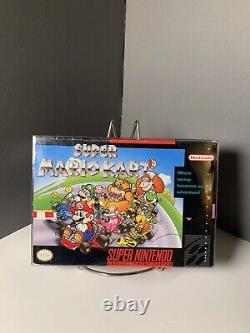 Super Mario Kart Snes (super Nintendo, 1992) Cib Complete Authentic Avec Inserts