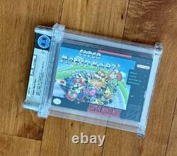 Super Mario Kart Super Nintendo SNES 1992 8.5 CIB WATA VGA CGC X Noté Rare