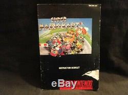 Super Mario Kart (super Nintendo Snes, 1992) Complète Cib Belle Forme! Nouvelle Box
