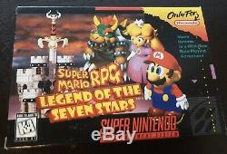 Super Mario Rpg Legend Of The Seven Stars Complete In Box Vg (super Nes, 1996)