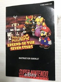 Super Mario Rpg Legend Of The Seven Stars Super Nintendo Entertainment System
