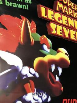 Super Mario Rpg Légende Des Sept Étoiles Rare Promo Banner Super Nintendo Snes