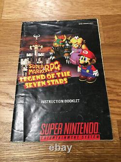 Super Mario Rpg Super Nintendo Entertainment System Snes Box Avec Manuel