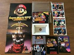 Super Mario Rpg (super Nintendo Snes) Cib Complète Avec Affiche + Cartes Ex
