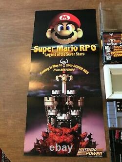 Super Mario Rpg (super Nintendo Snes) Cib Complète Avec Affiche + Cartes Ex