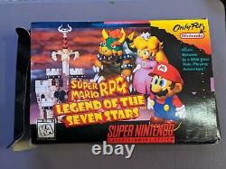 Super Mario Rpg (super Nintendo Snes) Complet Dans Box Cib Box + Livret