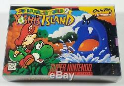 Super Mario World 2 Yoshi Island Authentique Super Nintendo Snes Complète Cib