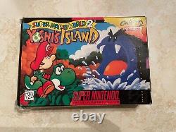 Super Mario World 2 Yoshi's Island (Super Nintendo SNES, 1995) Complet en Boîte (CIB)