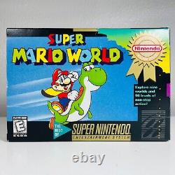 Super Mario World Choix des joueurs (Super Nintendo SNES) Complet, CIB Authentique