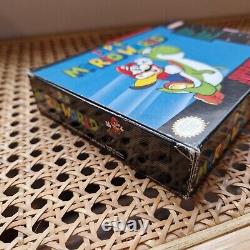 Super Mario World NTSC-U US/Canada Ultra Rare Intégral Complet CIB SNES Super Nintendo