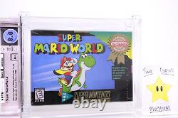 Super Mario World Nouvelle usine scellée VGA WATA Grade 8.0 A+ NIB pour Nintendo SNES