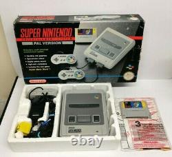 Super Mario World Original Super Nintendo Snes Console En Boîte