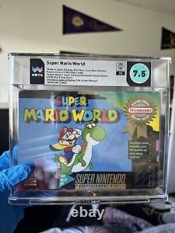 Super Mario World (Super Nintendo Entertainment System SNES, 1991) WATA 7.5 CIB<br/><br/>Super Mario World (Super Nintendo Entertainment System SNES, 1991) WATA 7.5 CIB