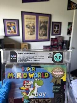 Super Mario World (Super Nintendo Entertainment System SNES, 1991) WATA 7.5 CIB <br/>	 
<br/> 	
Super Mario World (Super Nintendo Entertainment System SNES, 1991) WATA 7.5 CIB