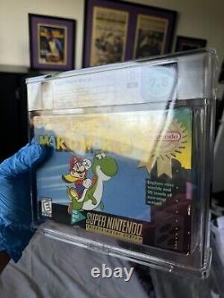 Super Mario World (Super Nintendo Entertainment System SNES, 1991) WATA 7.5 CIB
	<br/> 
		<br/>Super Mario World (Super Nintendo Entertainment System SNES, 1991) WATA 7.5 CIB