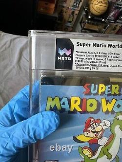 Super Mario World (Super Nintendo Entertainment System SNES, 1991) WATA 7.5 CIB	<br/>  <br/> 	 	Super Mario World (Super Nintendo Entertainment System SNES, 1991) WATA 7.5 CIB
